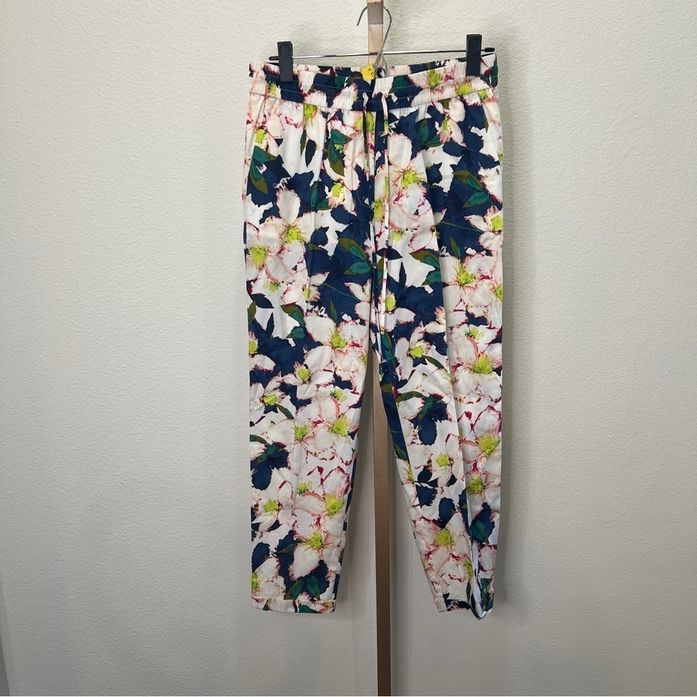 J.Crew Drawstring Cove Floral Pants 6
